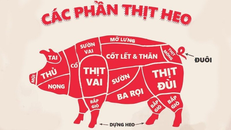 Thịt thăn heo nằm ở đâu?