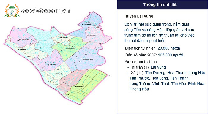 Bản đồ hành chính Huyện Lai Vung    